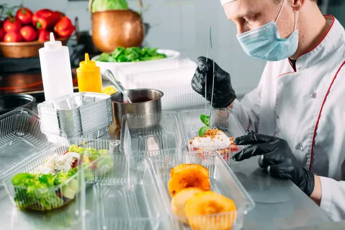 Chef Prepares Food Restaurant Packs It Disposable Dishes X - Certified Culinary Scientist study guide