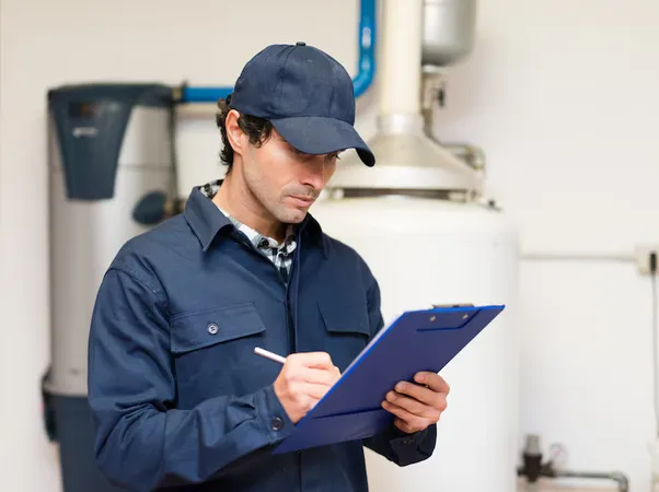 Technician Servicing Hot Water Heater - Certified Calibration Technician study guide