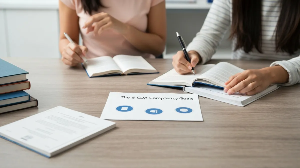 The 6 Cda Competency Goals - CDA - Child Development Associate certification study resource