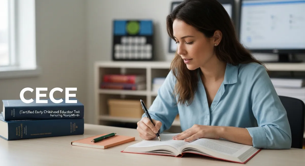 Smiling Teacher With Students Cl X - Certified Early Childhood Educator study guide