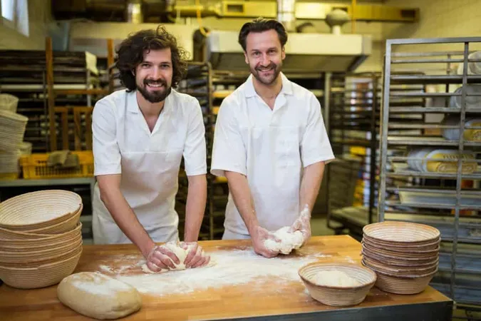 Two Smiling Bakers Kneading Dough X - Certified Baker study guide