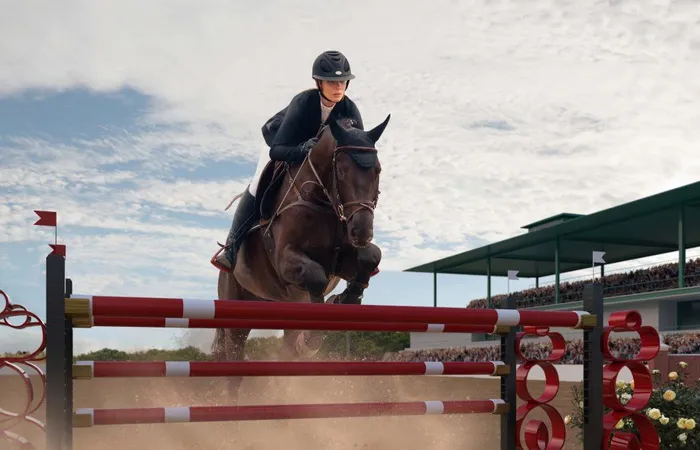 Equestrian Sport Young Girl Rides Horse Championship X - Certified Horsemanship Association study guide