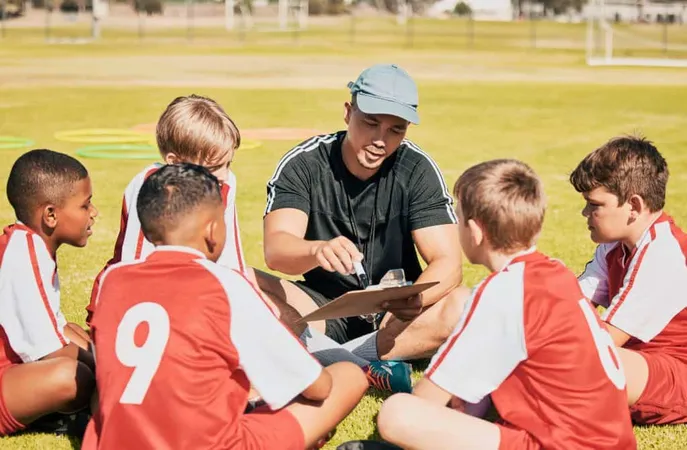 Teamwork Coaching Football With Children Field Training Fitness Sports Goals Planning Pitch Strategy With Mentor Soccer Player Kids Learning Exercise Games Manager X - Certified Interscholastic Coach study guide