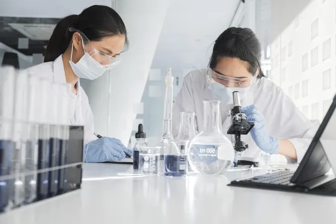 Front View Asian Women Working Together Chemical Project 1 X - Certified Laboratory Consultant study guide
