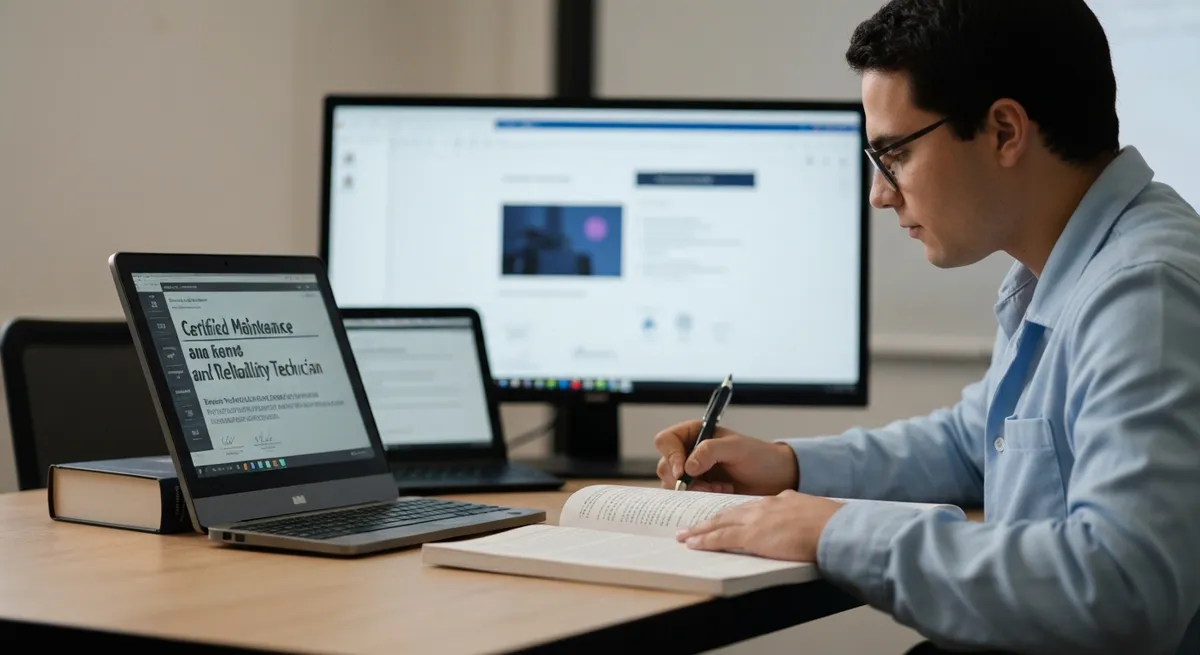 Car Mechanic Using Computer While Working Auto Repair Shop - Certified Maintenance and Reliability Technician study guide