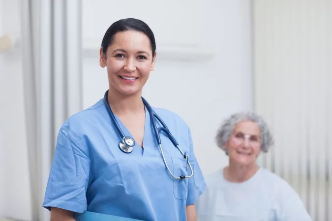 Nurse Patient Looking Camera X - CNA Course study guide