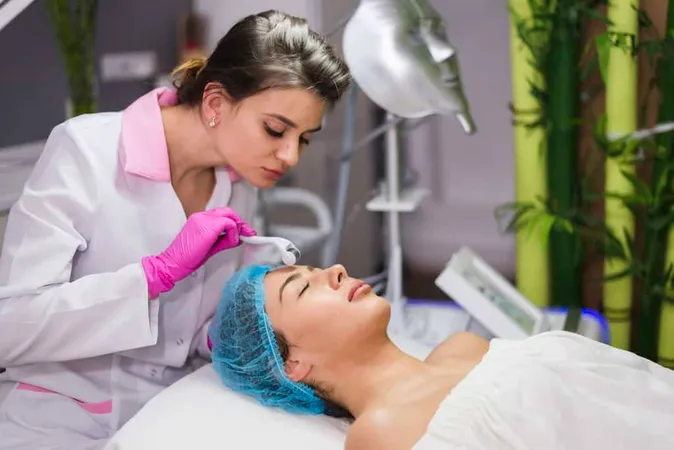 Girl Receiving Facial Treatment - Cosmetology study guide