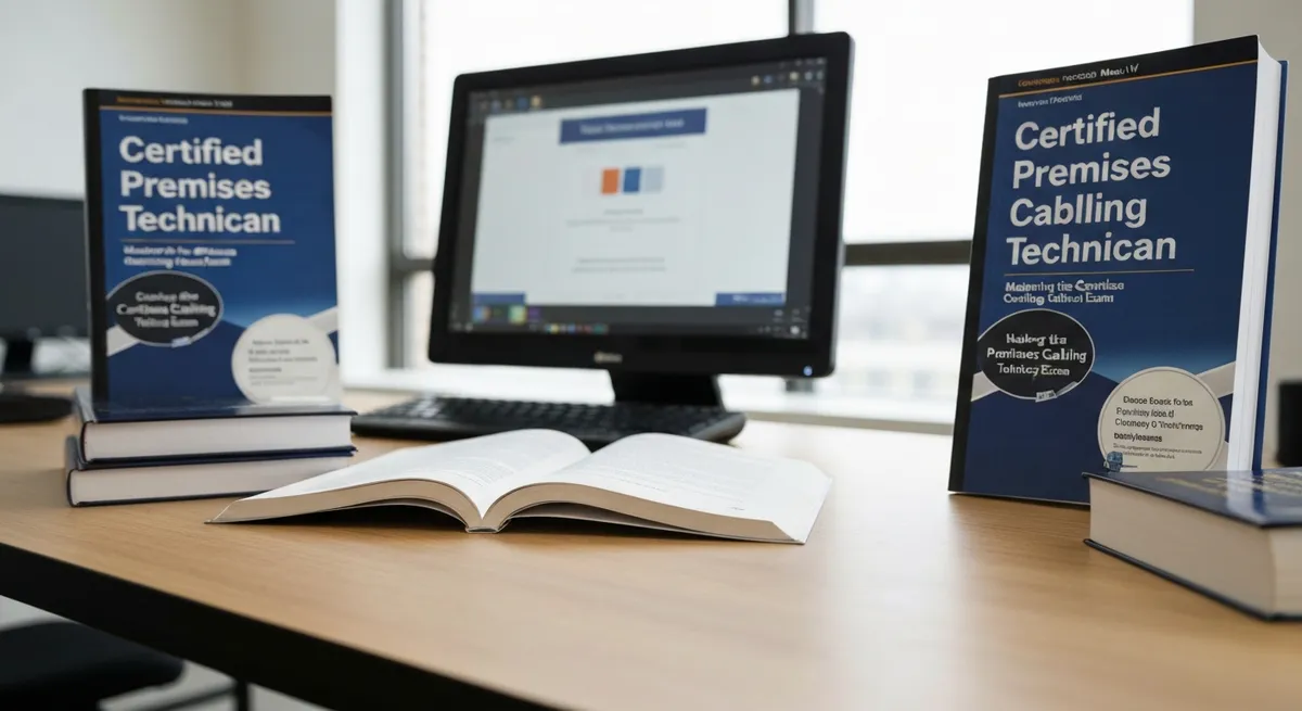 Engineer Technician Checking Fib - Certified Premises Cabling Technician study guide