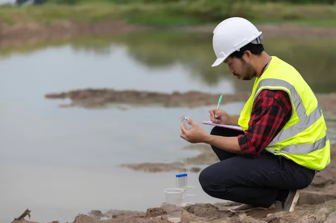 Environmental Engineers Inspect Water Qualitybring Water Lab Testingcheck Mineral Water Soilcheck Contaminants Water Sources - Certified Professional in Erosion and Sediment Control study guide
