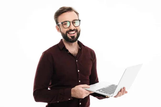 Portrait Smiling Handsome Man Eyeglasses X - Certified Professional Programmer study guide