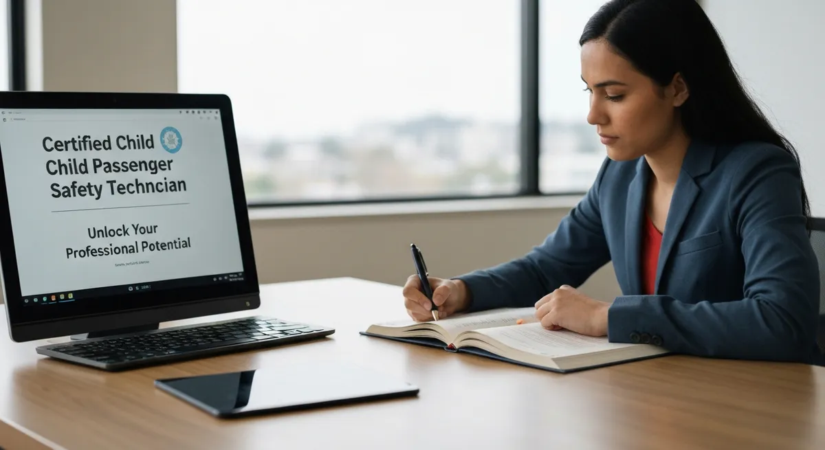 Korean Mom Sitting Down Baby Safe Seat Automobile X - Certified Child Passenger Safety Technician study guide