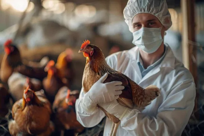 Chicken Farm Scene With Poultry People 1 X - Certified Poultry Technician study guide