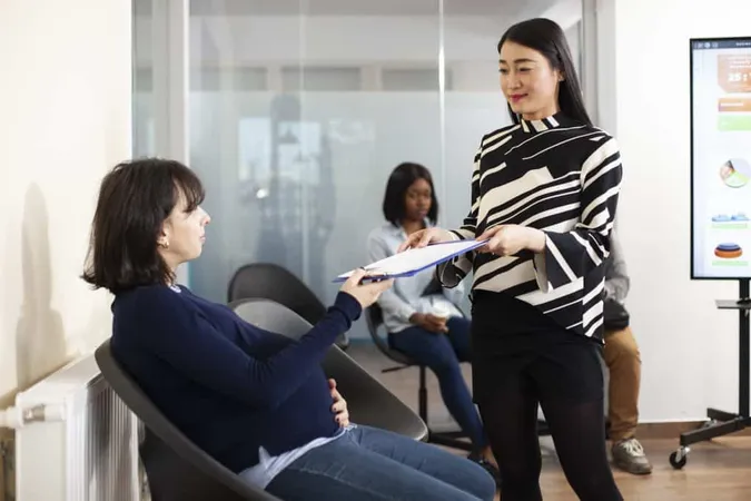 Pregnant Lady Gives Resume Recruiter 1 X - Career Services Provider Certification study guide