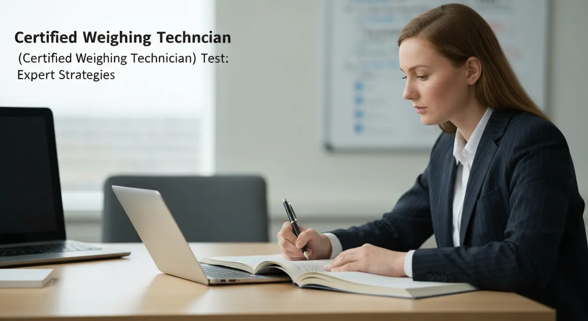 Man Blue Jacket Is Working Machi - Certified Weighing Technician study guide