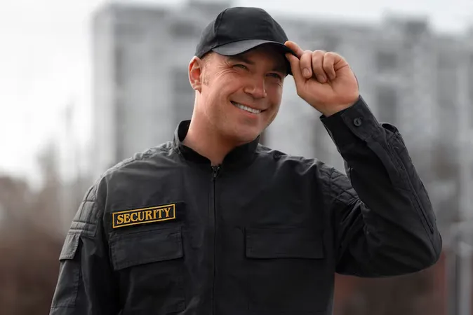 Portrait Male Security Guard With Uniform 23 - VA DCJS Law Enforcement Certification study guide