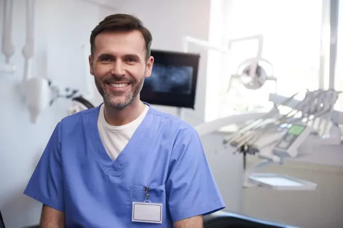Portrait Smiling Dentist Dentist S Office X - Doctor of Dental Medicine study guide