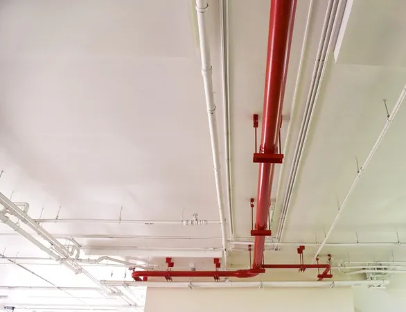 Low Angle View Ladder Against Wall X - Fire Stopping Certification study guide