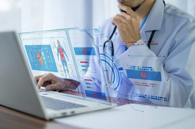 Doctor Medical Technology Health Check With Digital System Support Patient With Medical Icon Hospital X - Healthcare Analytics Certification study guide
