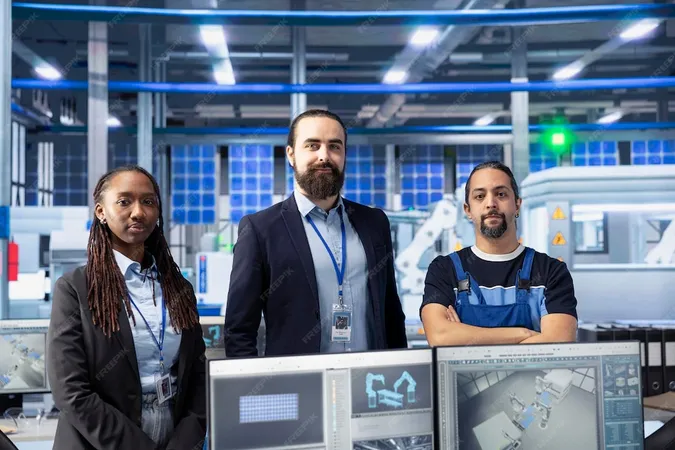 Portrait Smiling Photovoltaics Factory Workers Optimizing Production Flow - Industrial Control Systems Security Certification study guide