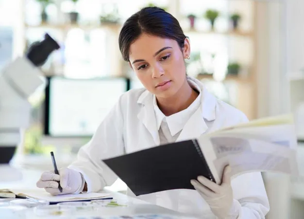Science Researcher Woman Writing Lab Review Experiment Feedback Breakthrough Person Employee Biotech With Document Paperwork Medical Information Expert Healthcare X - Knowledge Assessment of Pharmaceutical Sciences study guide