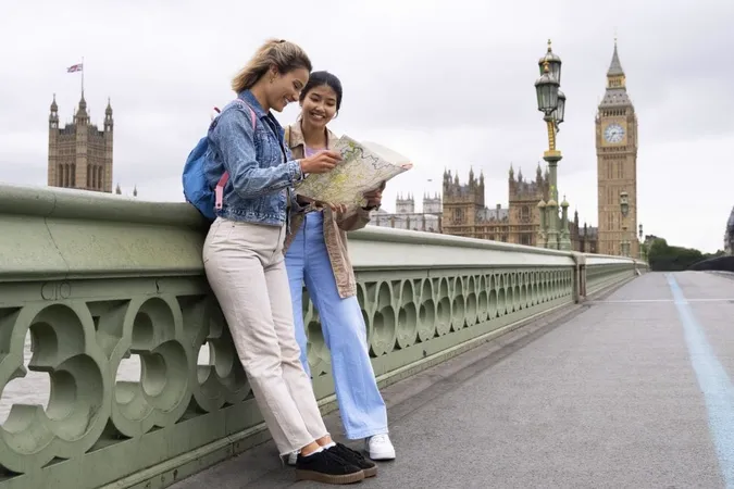 Side View Smiley Women Looking Map X - Life in the UK Test study guide