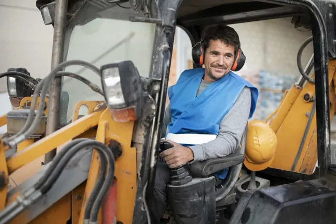 Man Using Excavator Digging Day Light X - Mini Excavator Operator Certification study guide