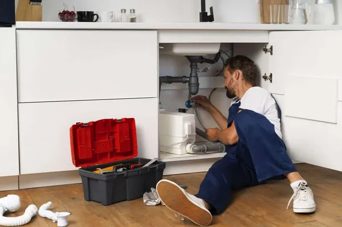 Plumbing Professional Doing His Job X - National Center for Construction Education and Research Certified Handyman study guide