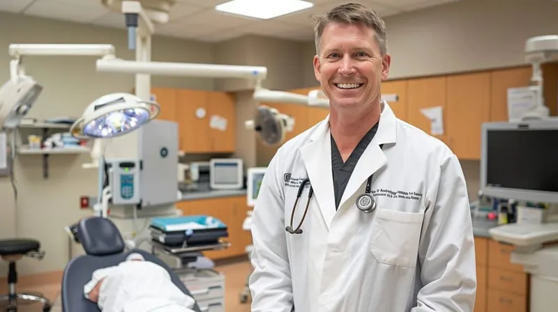 Headshot Smiling Specialist Medical Office X - National Dental Examination of Clinical Competence study guide