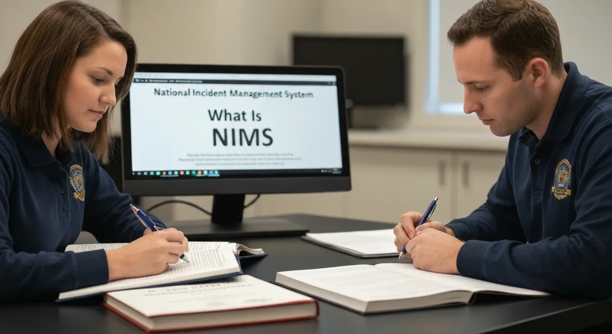 Action Safety Officer Is Writing Safety Checklist Document Safety Audit Inspection - National Incident Management System Certification study guide