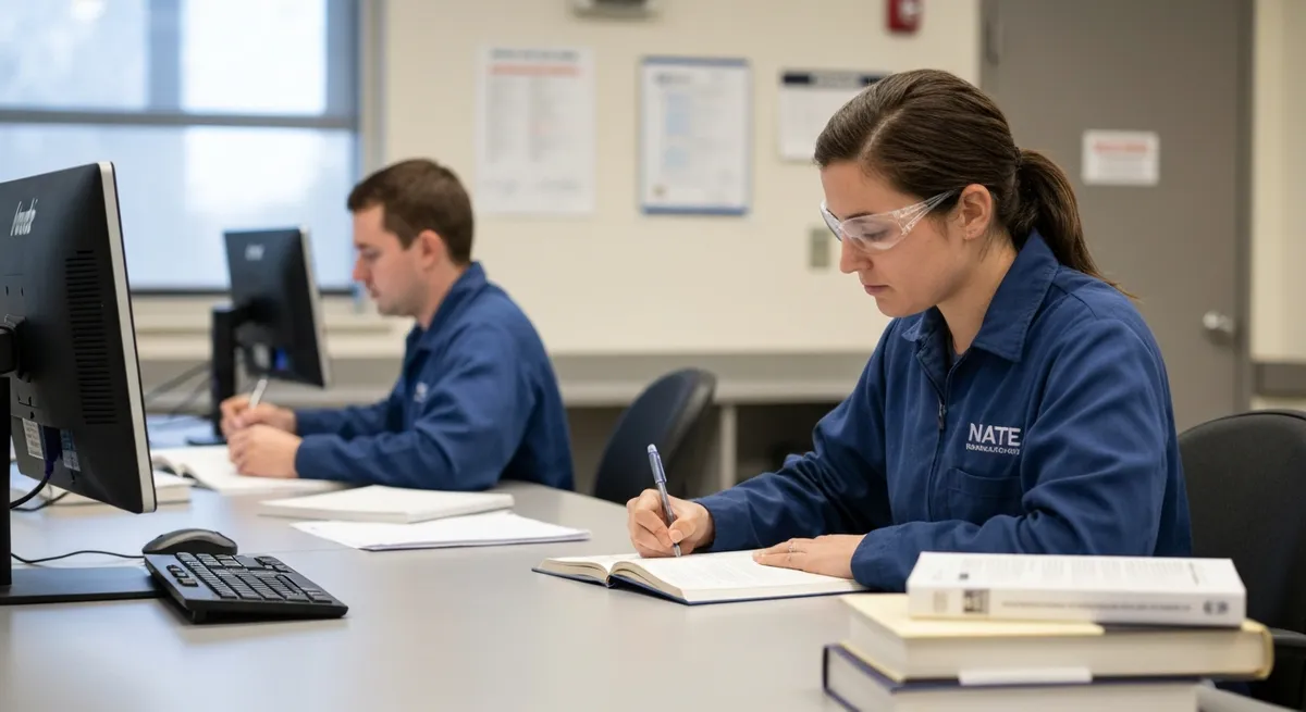 NATE - North American Technician Excellence NATE - North American Technician Excellence study tips study guide illustration