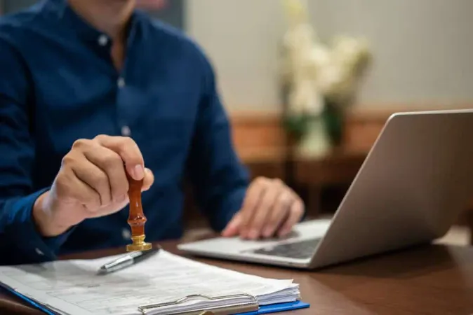 Hand Stamping Approved Certifica - Notary study guide