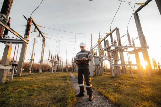 Energy Engineer Inspects Equipment Substation Power Engineering Industry X - Philadelphia Electric Company Certified Professional study guide