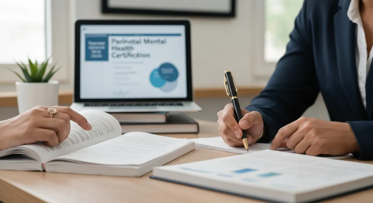 Doctor Examining Young Pregnant - Perinatal Mental Health Certification study guide