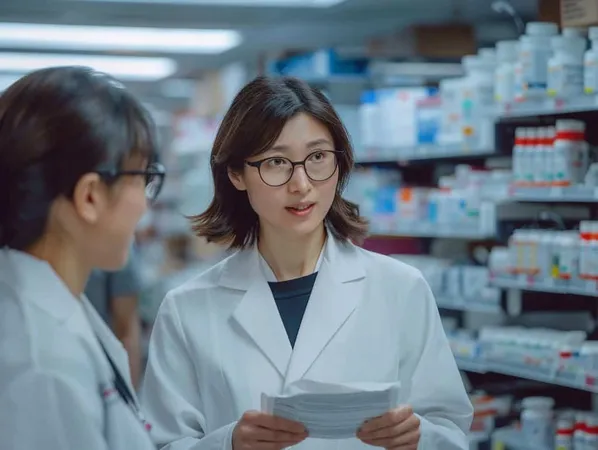 Portrait Woman Working Pharmaceutical Industry X - Pharmacovigilance Certification study guide