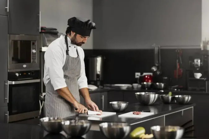 View Chef Working Kitchen 1 - ServSafe study guide