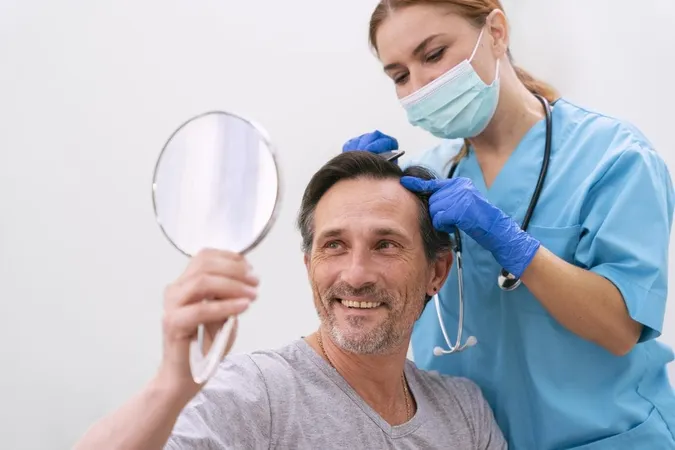 Adult Male Getting Hair Loss Treatment X - Scalp Micropigmentation Certification study guide