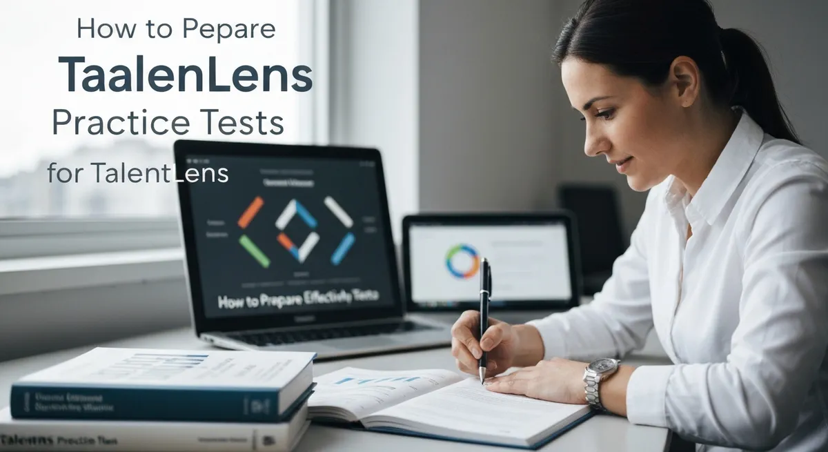 Closeup Woman Holding Reading Do - TalentLens Practice Tests study guide