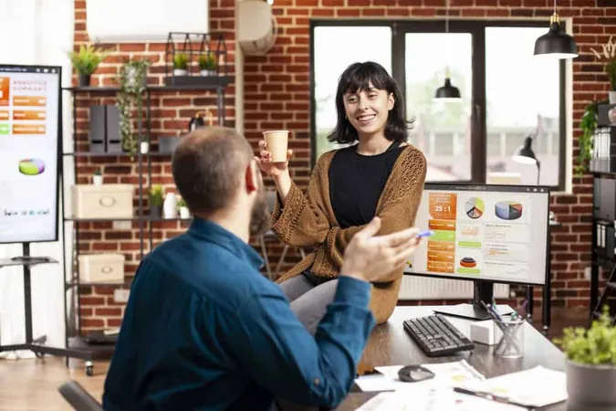Smiling Woman Speaking With Coworker X - Talent Optimization Consultant study guide