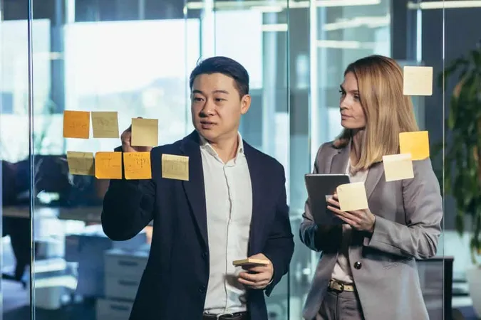 Team Business Workers Develop Business Strategy Develop Plan Asian Man Smiles Female Companion X - Talent Optimization Consultant study guide