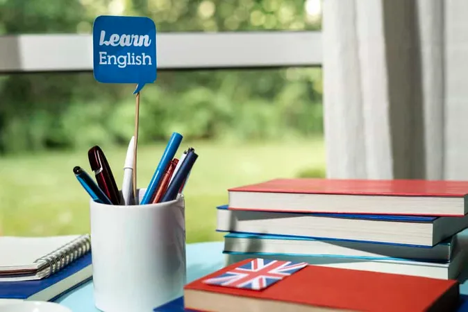 English Books Resting Table Work - TOEFL study guide