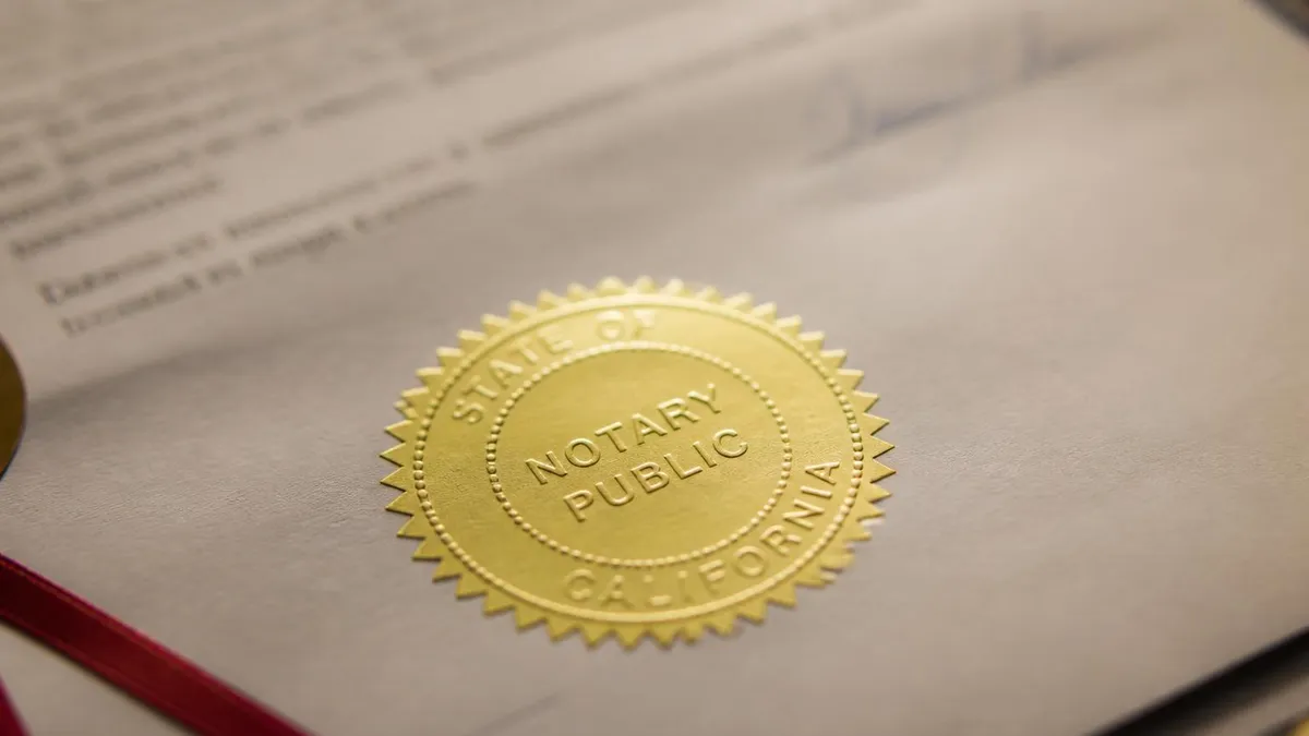 Notary Public Seal - Notary Public Exam certification study resource