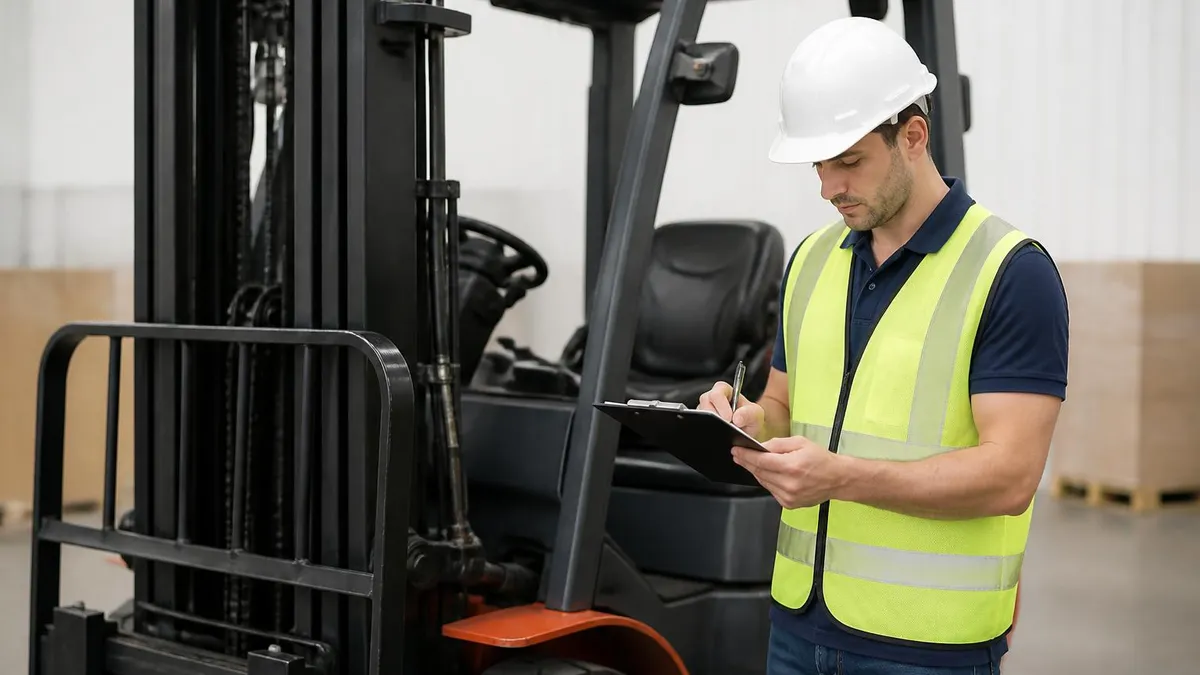Daily Osha Forklift Compliance Checklist - OSHA - Safety Certificate certification study resource