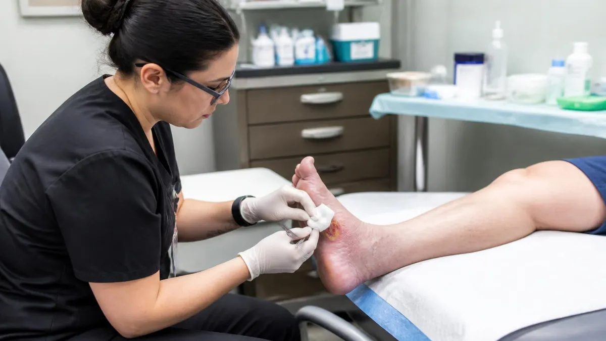 Diabetic Foot Ulcer Wound Care Dressing - Wound Care Certification Exam certification study resource